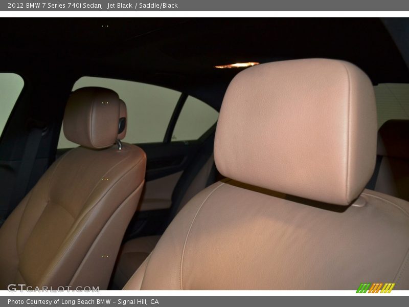 Jet Black / Saddle/Black 2012 BMW 7 Series 740i Sedan