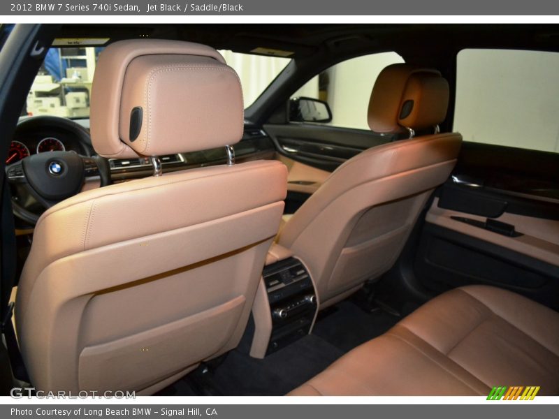 Jet Black / Saddle/Black 2012 BMW 7 Series 740i Sedan