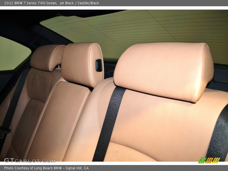 Jet Black / Saddle/Black 2012 BMW 7 Series 740i Sedan