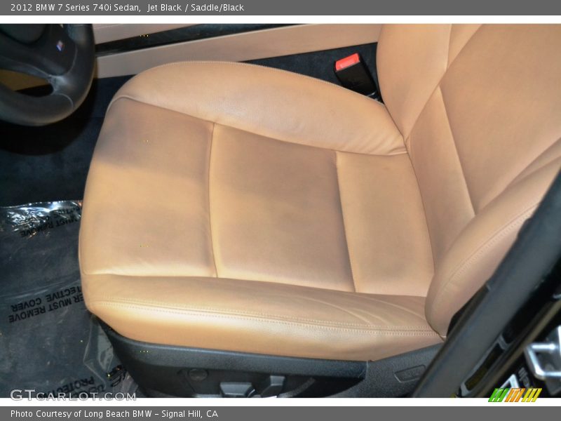 Jet Black / Saddle/Black 2012 BMW 7 Series 740i Sedan