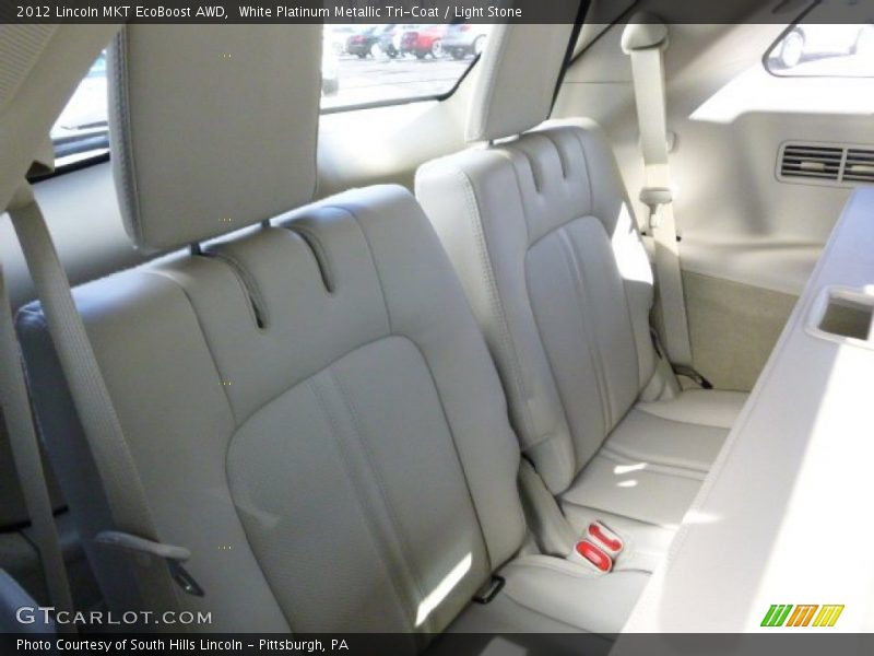 White Platinum Metallic Tri-Coat / Light Stone 2012 Lincoln MKT EcoBoost AWD