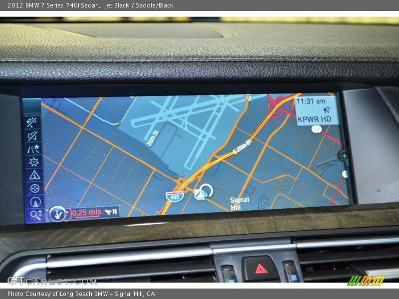 Jet Black / Saddle/Black 2012 BMW 7 Series 740i Sedan