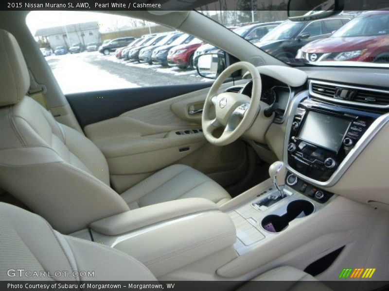 Pearl White / Cashmere 2015 Nissan Murano SL AWD