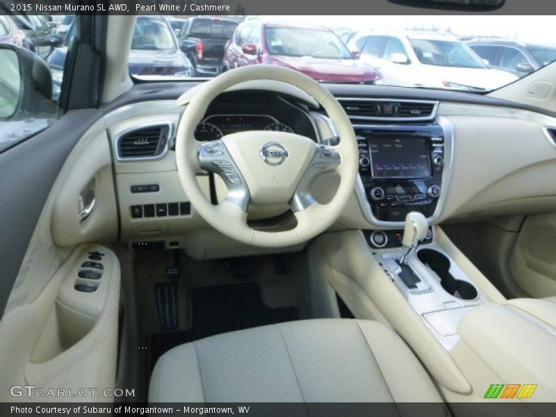 Pearl White / Cashmere 2015 Nissan Murano SL AWD
