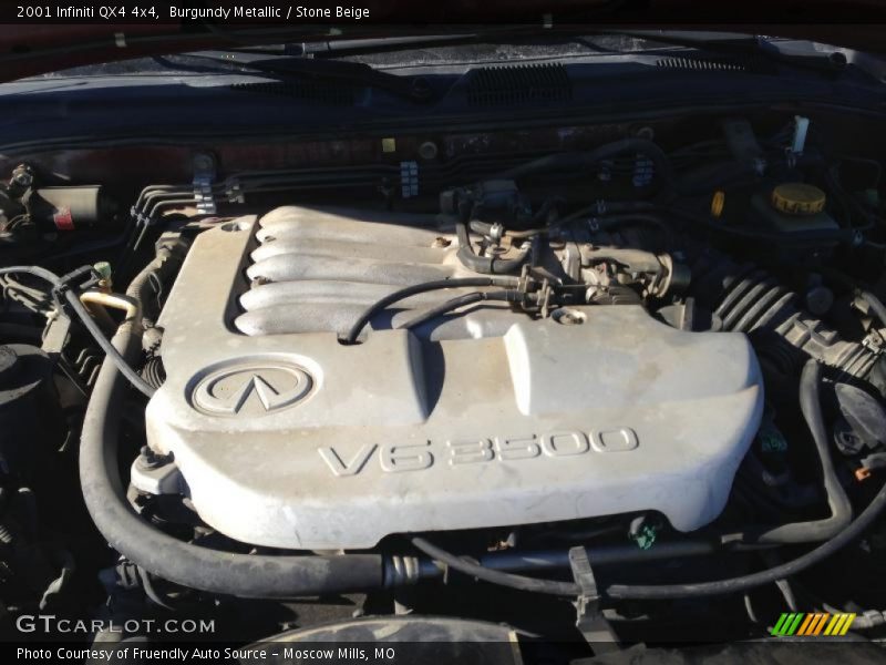 Burgundy Metallic / Stone Beige 2001 Infiniti QX4 4x4
