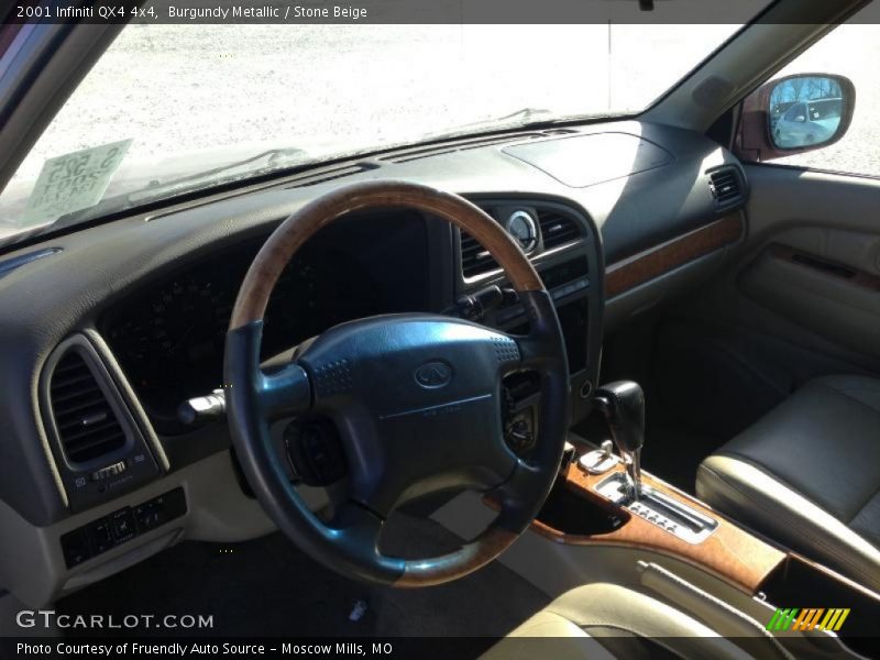 Burgundy Metallic / Stone Beige 2001 Infiniti QX4 4x4
