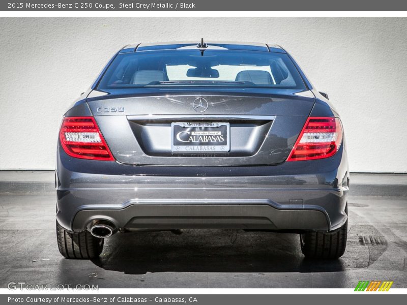 Steel Grey Metallic / Black 2015 Mercedes-Benz C 250 Coupe