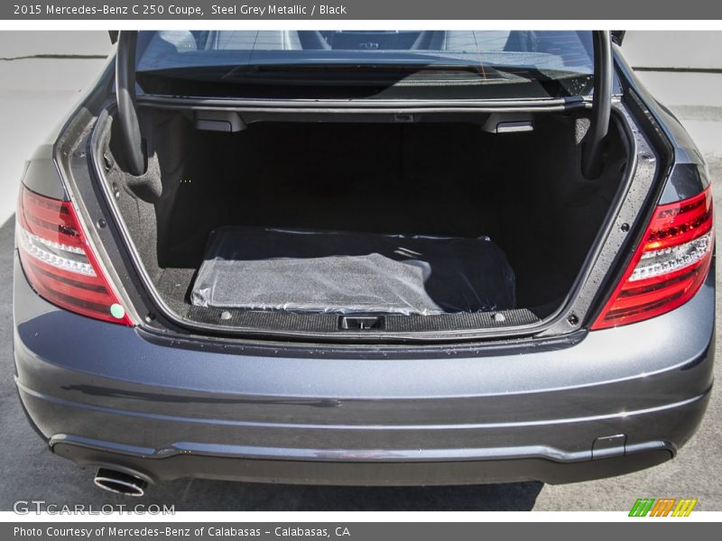 Steel Grey Metallic / Black 2015 Mercedes-Benz C 250 Coupe