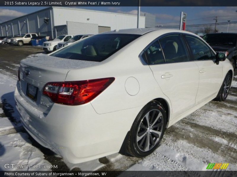 Crystal White Pearl / Warm Ivory 2015 Subaru Legacy 2.5i Limited