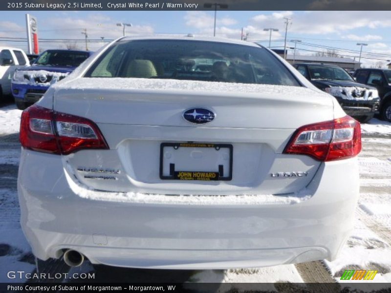 Crystal White Pearl / Warm Ivory 2015 Subaru Legacy 2.5i Limited