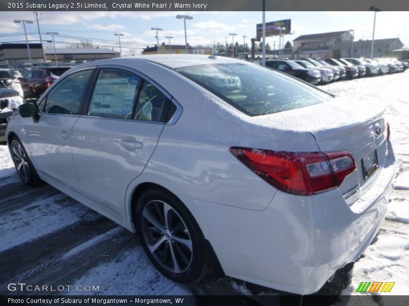 Crystal White Pearl / Warm Ivory 2015 Subaru Legacy 2.5i Limited