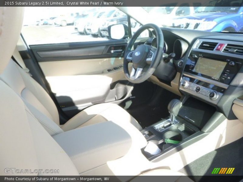 Crystal White Pearl / Warm Ivory 2015 Subaru Legacy 2.5i Limited