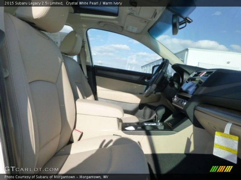 Crystal White Pearl / Warm Ivory 2015 Subaru Legacy 2.5i Limited