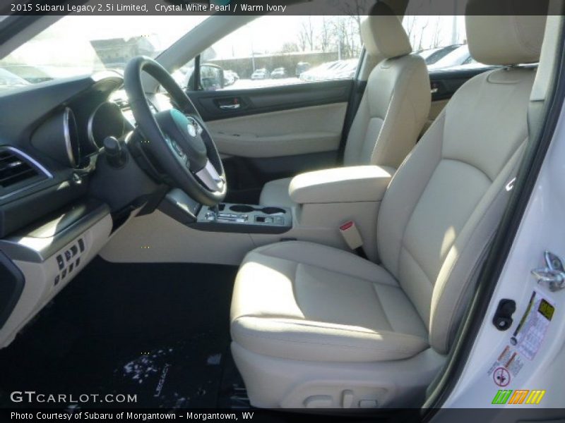Crystal White Pearl / Warm Ivory 2015 Subaru Legacy 2.5i Limited