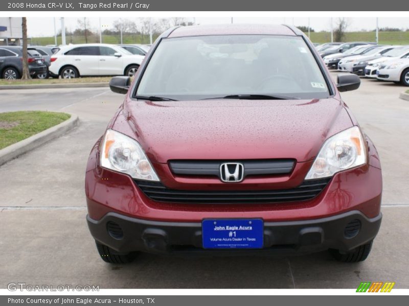 Tango Red Pearl / Gray 2008 Honda CR-V LX