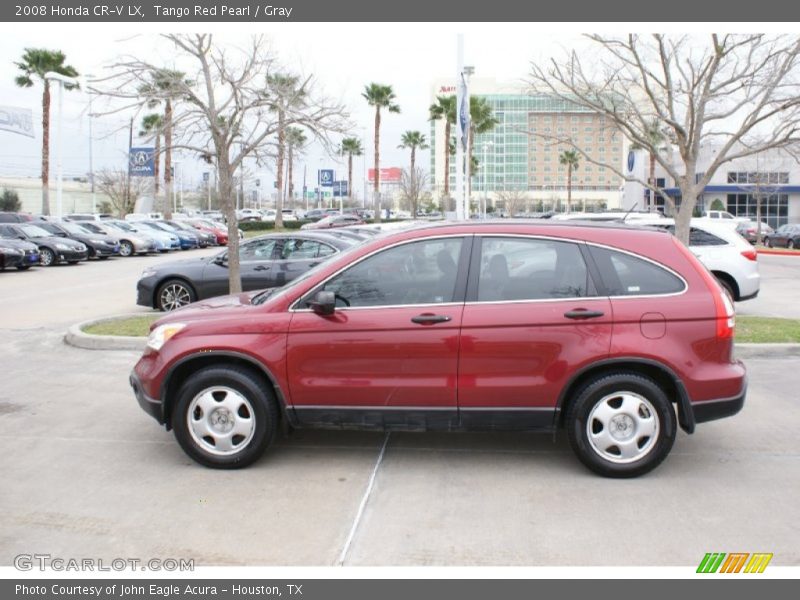 Tango Red Pearl / Gray 2008 Honda CR-V LX