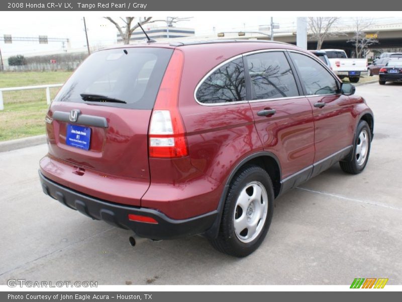 Tango Red Pearl / Gray 2008 Honda CR-V LX