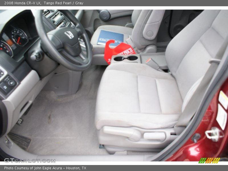 Tango Red Pearl / Gray 2008 Honda CR-V LX
