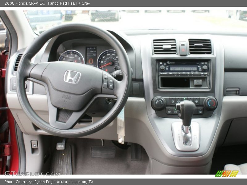 Tango Red Pearl / Gray 2008 Honda CR-V LX