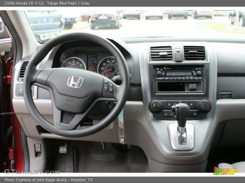 Tango Red Pearl / Gray 2008 Honda CR-V LX