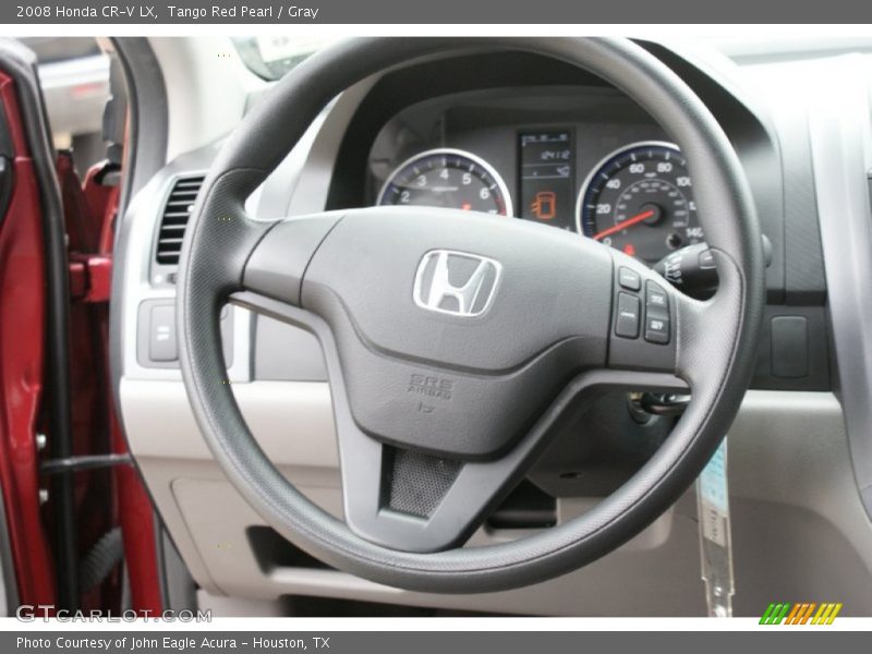 Tango Red Pearl / Gray 2008 Honda CR-V LX