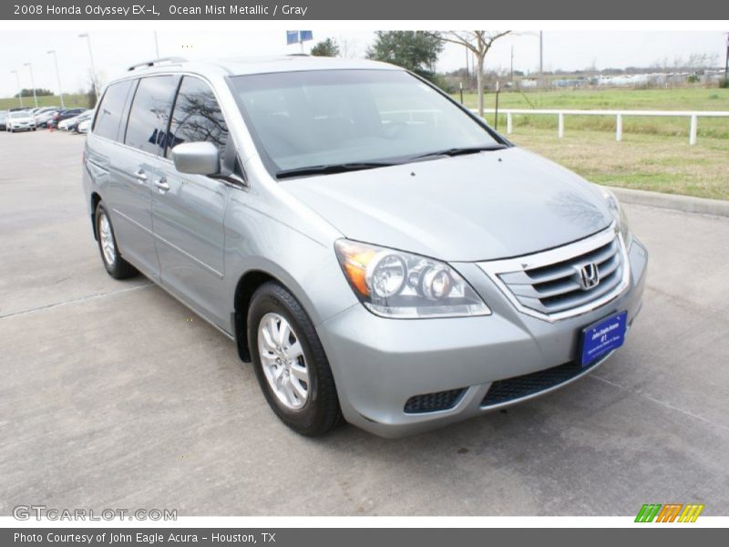 Ocean Mist Metallic / Gray 2008 Honda Odyssey EX-L