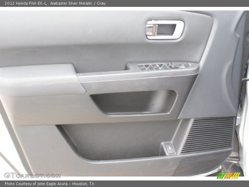 Alabaster Silver Metallic / Gray 2012 Honda Pilot EX-L