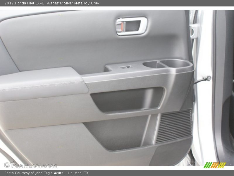 Alabaster Silver Metallic / Gray 2012 Honda Pilot EX-L