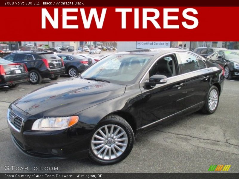 Black / Anthracite Black 2008 Volvo S80 3.2