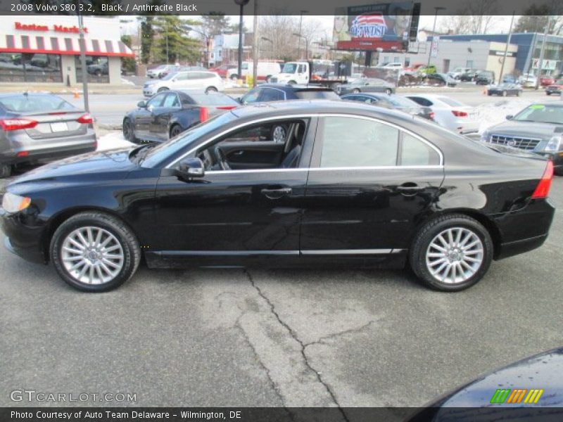 Black / Anthracite Black 2008 Volvo S80 3.2