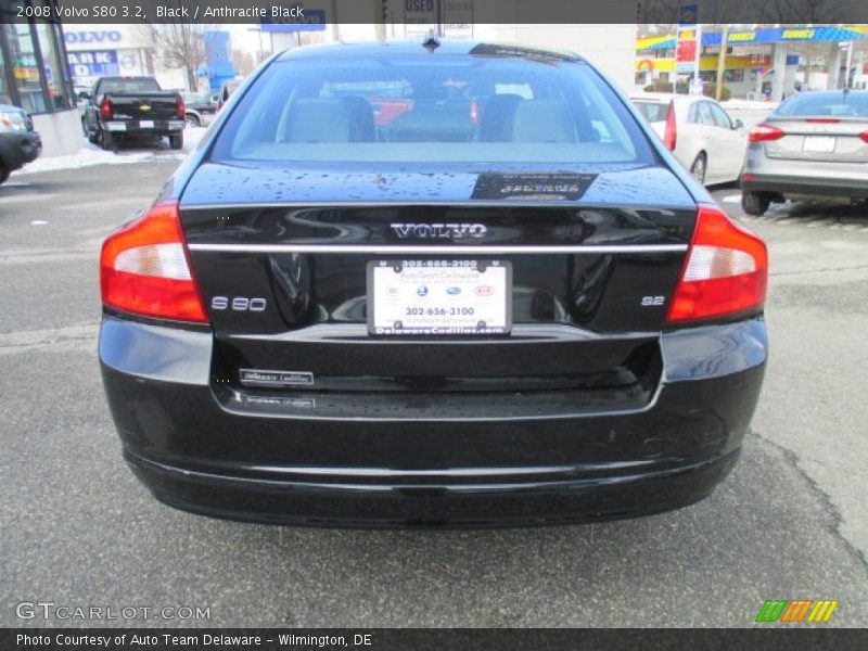 Black / Anthracite Black 2008 Volvo S80 3.2