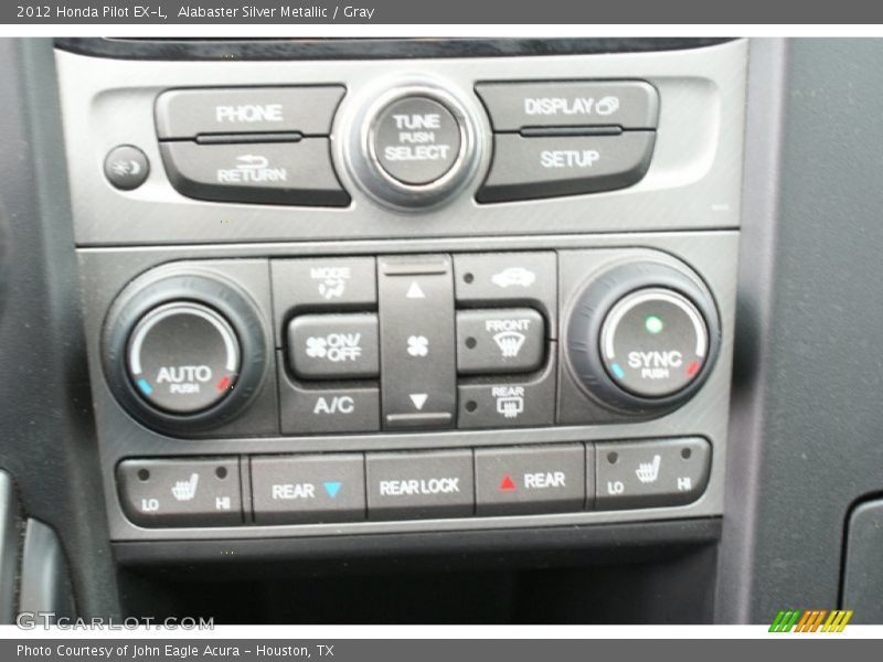 Alabaster Silver Metallic / Gray 2012 Honda Pilot EX-L