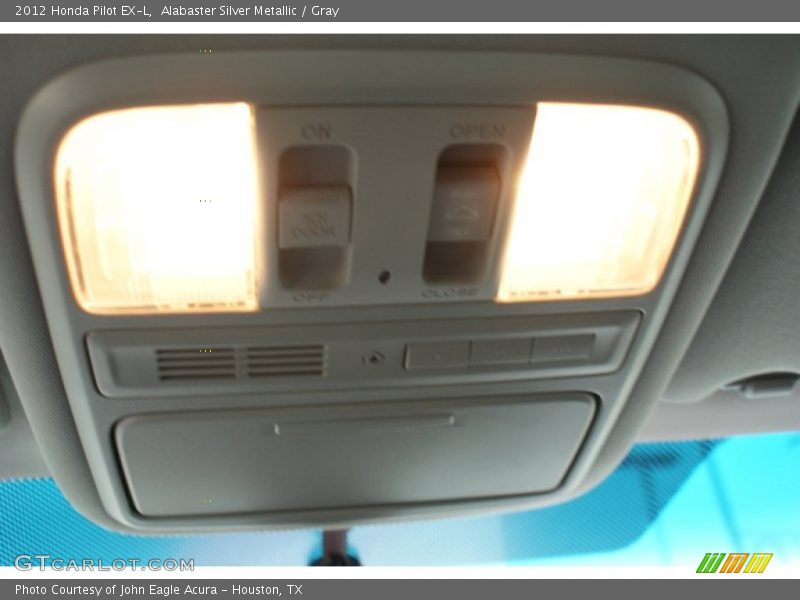 Alabaster Silver Metallic / Gray 2012 Honda Pilot EX-L
