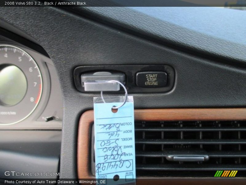 Black / Anthracite Black 2008 Volvo S80 3.2