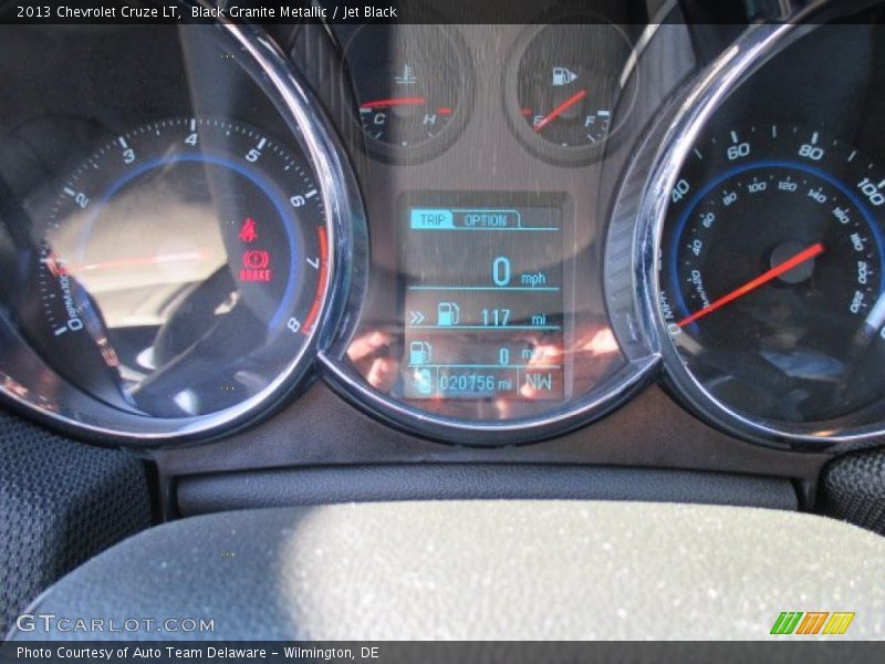 Black Granite Metallic / Jet Black 2013 Chevrolet Cruze LT