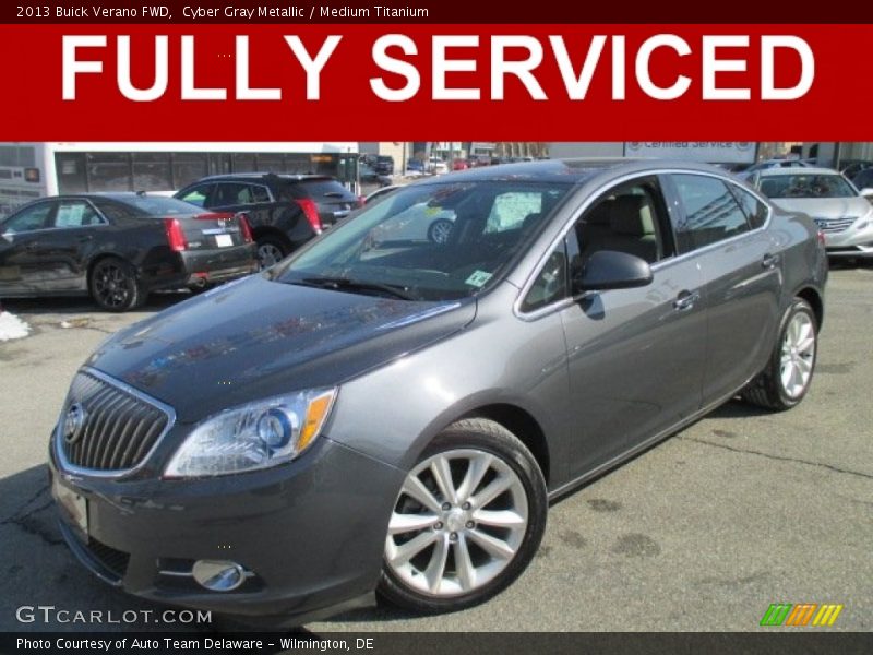 Cyber Gray Metallic / Medium Titanium 2013 Buick Verano FWD