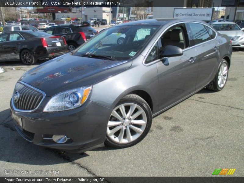 Cyber Gray Metallic / Medium Titanium 2013 Buick Verano FWD