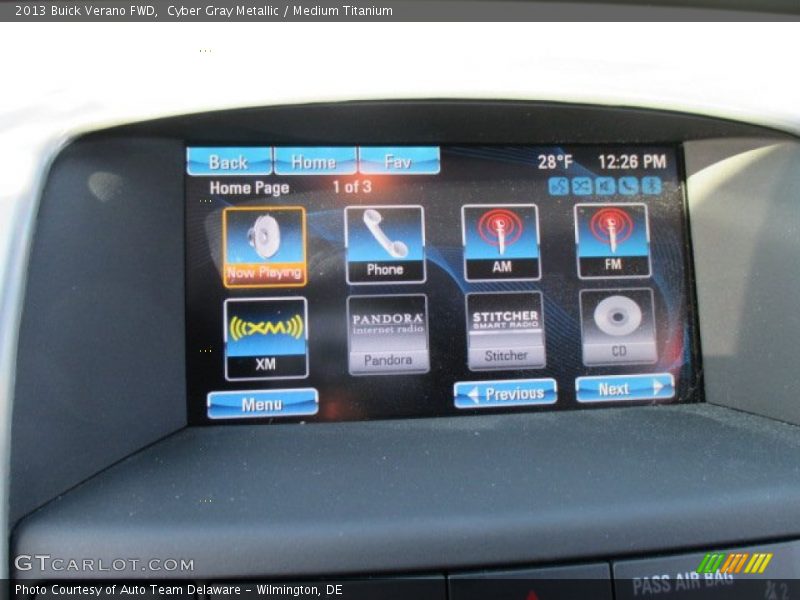Cyber Gray Metallic / Medium Titanium 2013 Buick Verano FWD