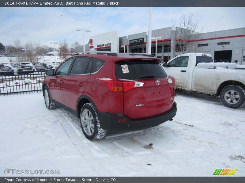Barcelona Red Metallic / Black 2014 Toyota RAV4 Limited AWD