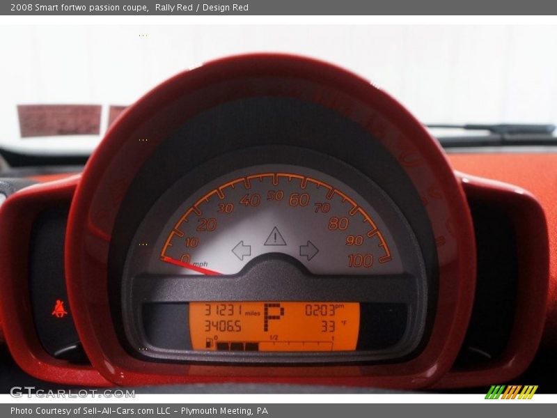 Rally Red / Design Red 2008 Smart fortwo passion coupe