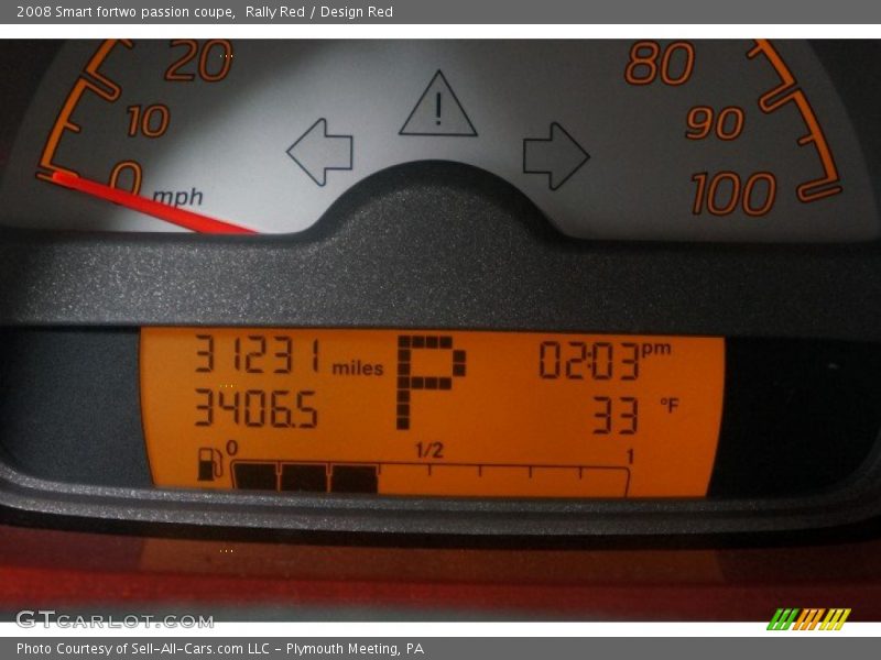 Rally Red / Design Red 2008 Smart fortwo passion coupe