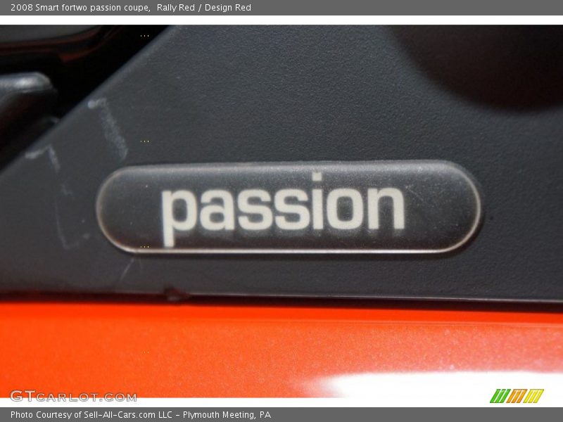 Rally Red / Design Red 2008 Smart fortwo passion coupe