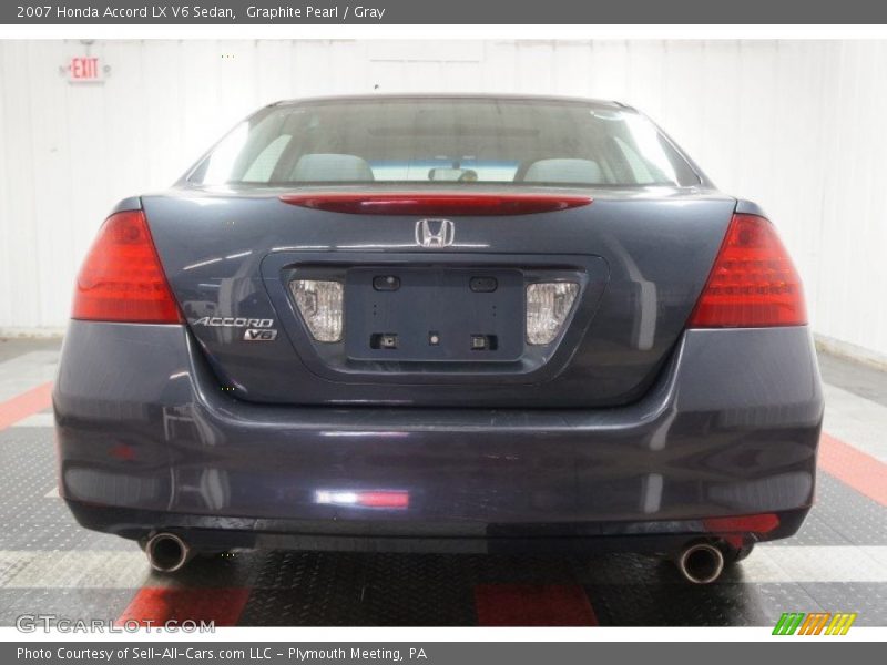 Graphite Pearl / Gray 2007 Honda Accord LX V6 Sedan