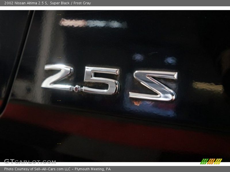 Super Black / Frost Gray 2002 Nissan Altima 2.5 S