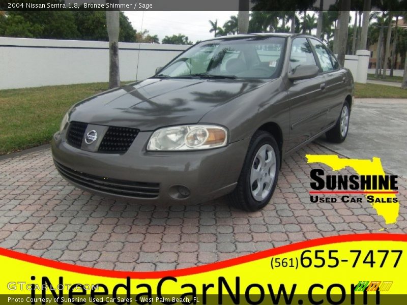 Bronze Shimmer / Sage 2004 Nissan Sentra 1.8