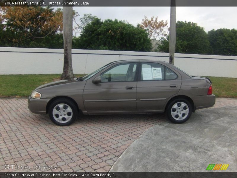 Bronze Shimmer / Sage 2004 Nissan Sentra 1.8