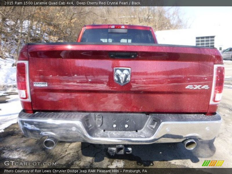 Deep Cherry Red Crystal Pearl / Black 2015 Ram 1500 Laramie Quad Cab 4x4