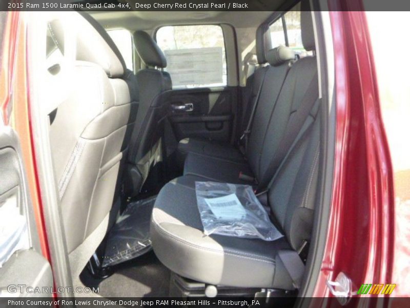Deep Cherry Red Crystal Pearl / Black 2015 Ram 1500 Laramie Quad Cab 4x4