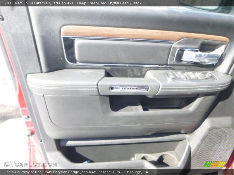 Deep Cherry Red Crystal Pearl / Black 2015 Ram 1500 Laramie Quad Cab 4x4