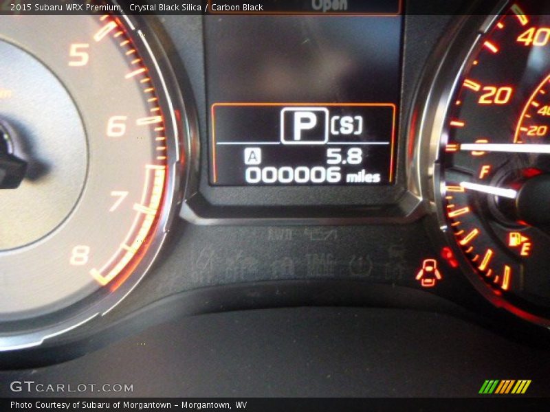Crystal Black Silica / Carbon Black 2015 Subaru WRX Premium